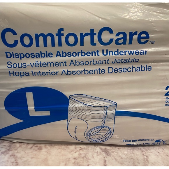 NEW IN PACKAGE—Comfort Care Disposable Underwear 25 Count Size L - Picture 2 of 6
